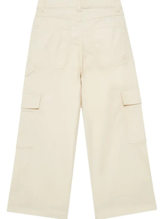 United Colors Of Benetton Spodnie materiałowe 4L2VCE040 Beżowy Wide Leg