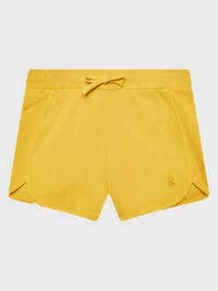 United Colors Of Benetton Szorty sportowe 3J70G900O Żółty Regular Fit