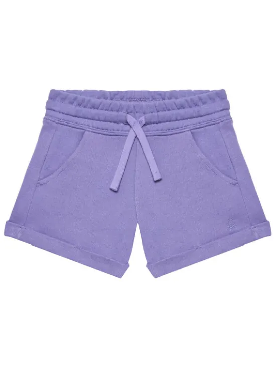United Colors Of Benetton Szorty sportowe 3J68C901C Fioletowy Regular Fit