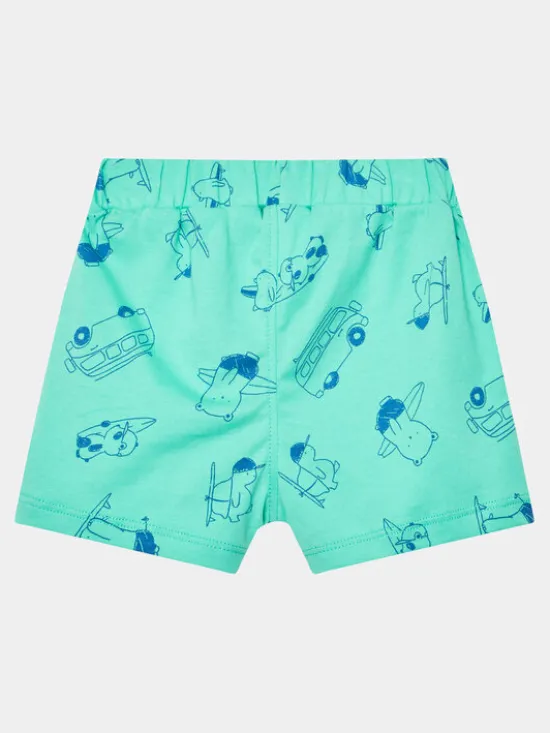 United Colors Of Benetton Szorty materiałowe 30HPAF011 Turkusowy Regular Fit