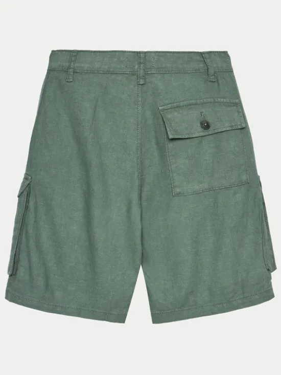 United Colors Of Benetton Szorty materiałowe 424RC902X Zielony Regular Fit
