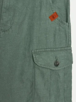 United Colors Of Benetton Szorty materiałowe 424RC902X Zielony Regular Fit
