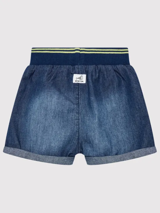 United Colors Of Benetton Szorty jeansowe 4DHJA9004 Niebieski Regular Fit