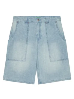 United Colors Of Benetton Szorty materiałowe 43Z9C9042 Niebieski Regular Fit