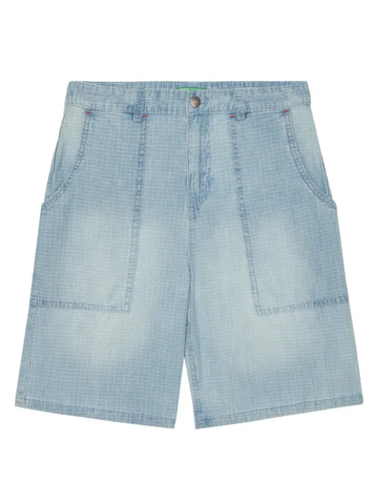 United Colors Of Benetton Szorty materiałowe 43Z9C9042 Niebieski Regular Fit