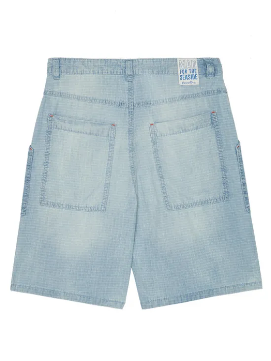 United Colors Of Benetton Szorty materiałowe 43Z9C9042 Niebieski Regular Fit
