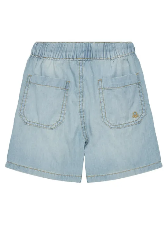 United Colors Of Benetton Szorty jeansowe 4DHJG9034 Niebieski Regular Fit