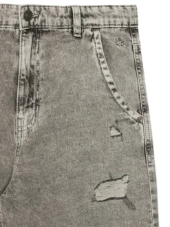 United Colors Of Benetton Szorty jeansowe 4AD7C9045 Szary Regular Fit