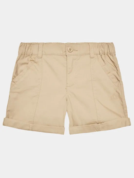 United Colors Of Benetton Szorty materiałowe 4LN6G900N Beżowy Regular Fit