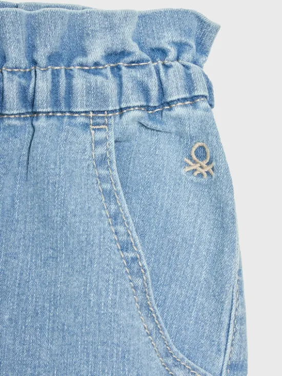 United Colors Of Benetton Szorty jeansowe 4XA2G900Q Granatowy Regular Fit