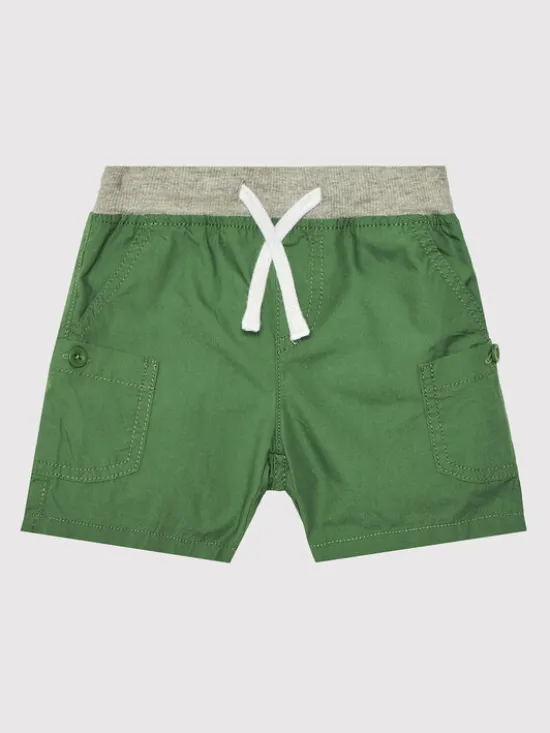 United Colors Of Benetton Szorty materiałowe 4AC7G900I Zielony Regular Fit
