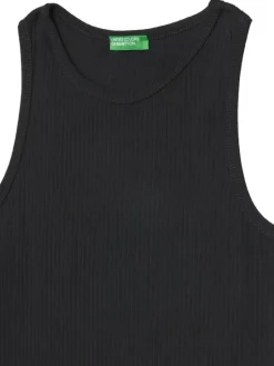 United Colors Of Benetton Top 31H3CH01F Czarny Slim Fit